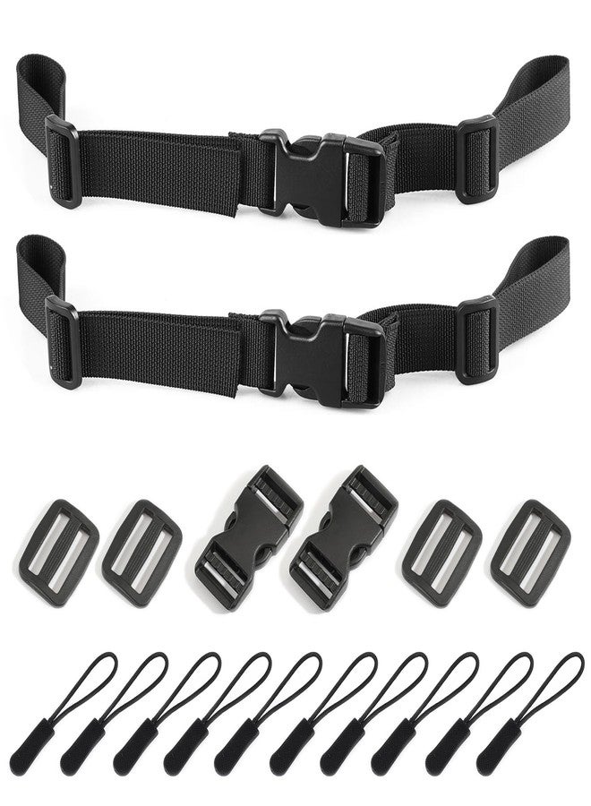 Snmzlc Backpack Chest Strap 2pcs Heavy Duty Adjustable Backpack Sternum Strap Chest Belt with - Image 1